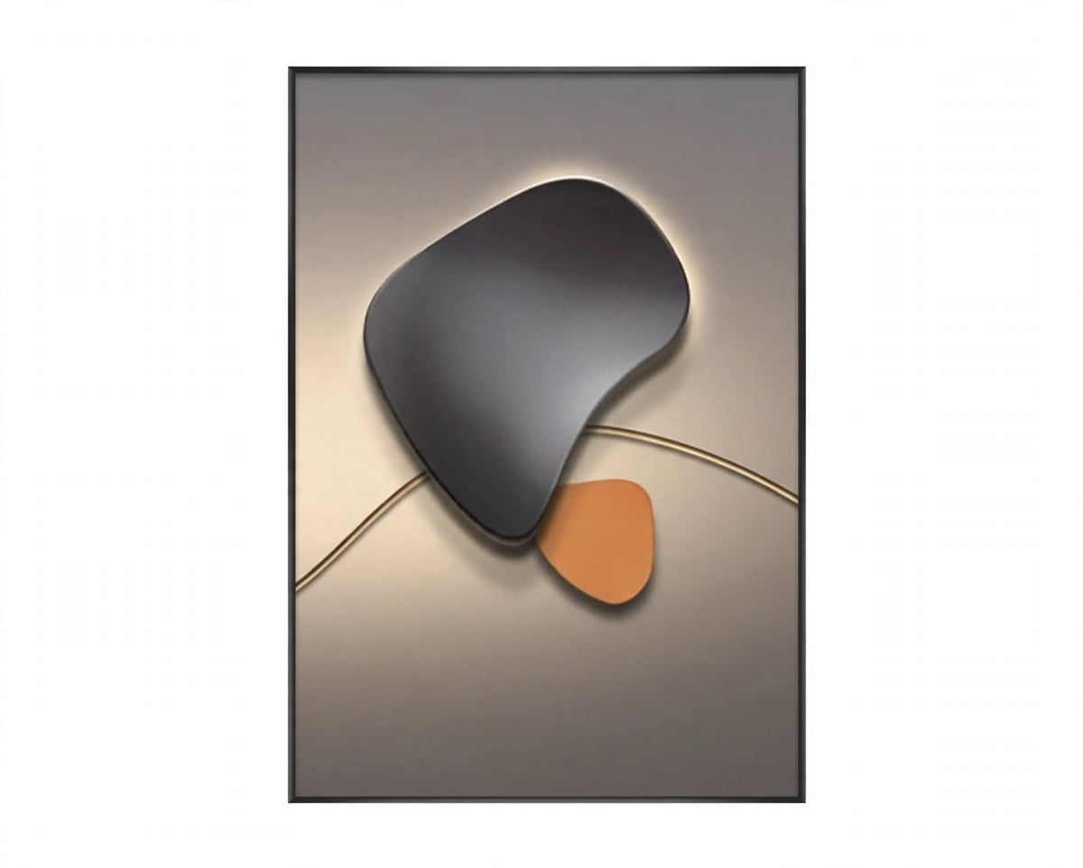 Modern Abstract Shapes Wall Art Set of 2