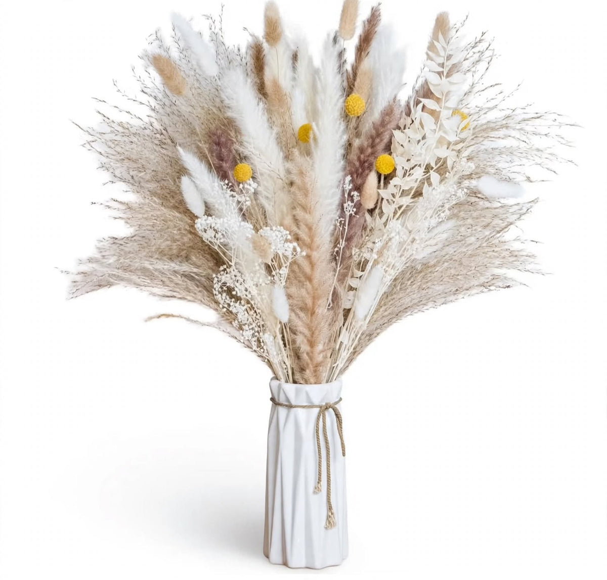 Boho Dried Pampas Grass Bouquet – 100 Stems