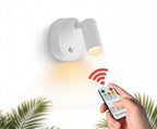 Wireless LED Wall Spotlights with Remote – Set of 5