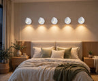 Wireless LED Wall Spotlights with Remote – Set of 5