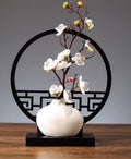 Plum Blossom Moon Gate Vase Display