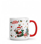 Santa Mug Gift Set with Wooden Lid & Spoon