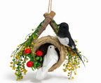 Birds' Nest Wall Hanging with Faux Greenery