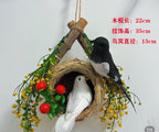 Birds' Nest Wall Hanging with Faux Greenery