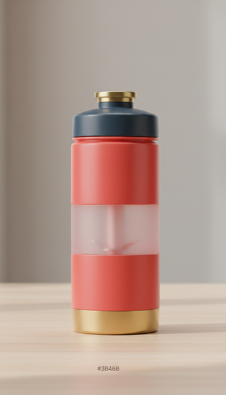 Compact Sports Water Bottle with Spill-Proof Lid in a new setting
