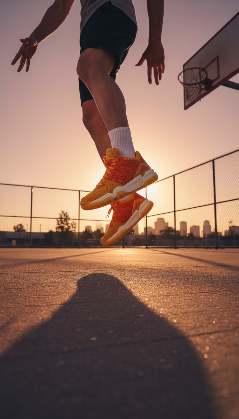 High-Top Athletic Sneaker in use