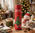 Merry Christmas Thermos Bottle Red Gift Box Set