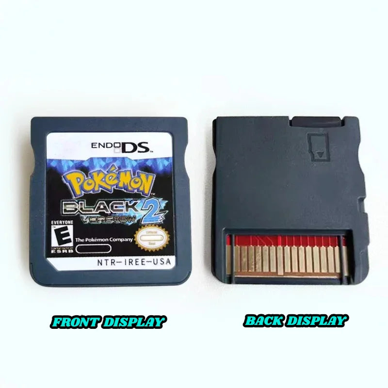 USA Black & White 1+2 Combined DS Game Card Cartridge for NDS & 3DS with Storage Box