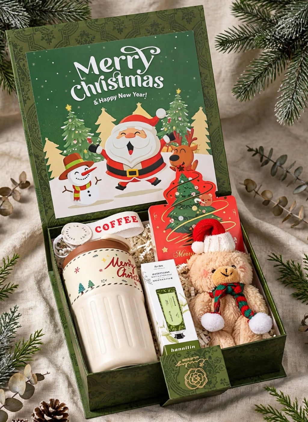 Christmas Gift Box Set held in hands
