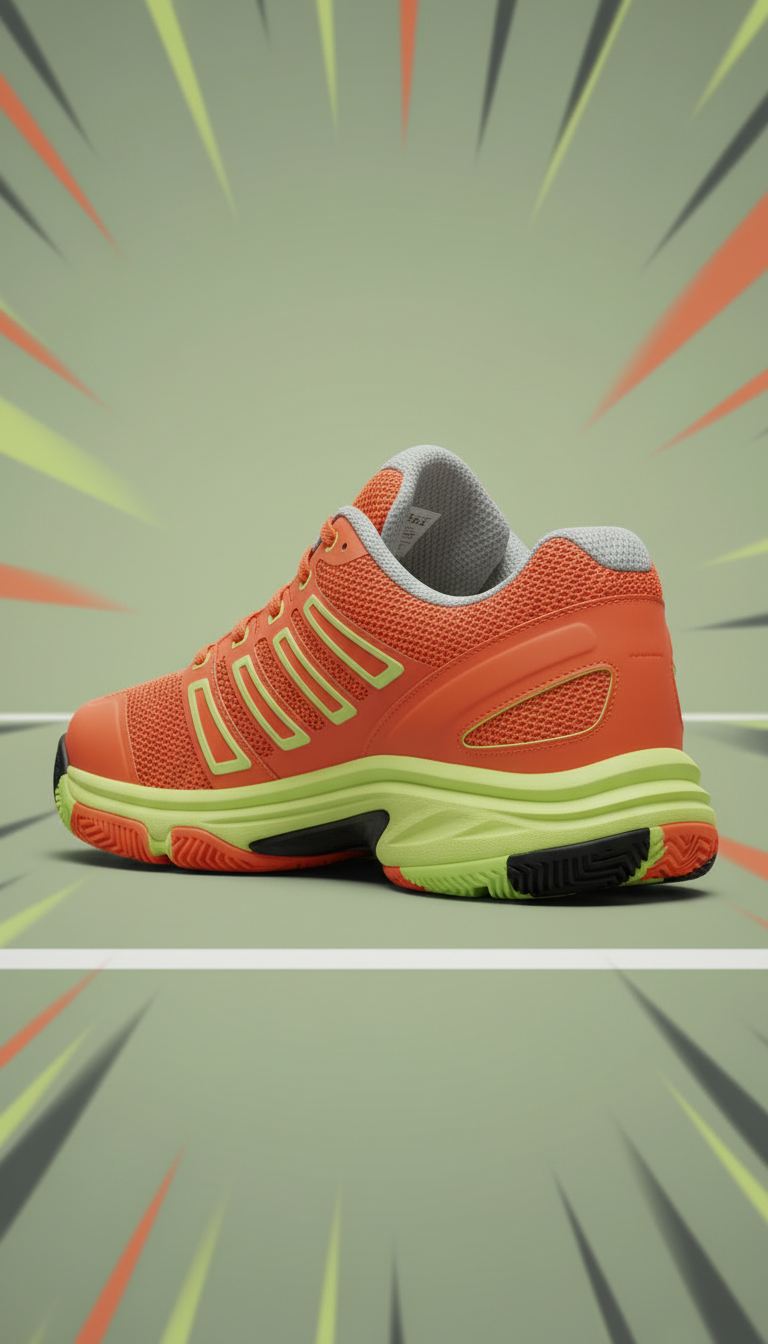 Alternate angle view of Fiery Orange Athletic Shoe