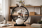 Plum Blossom Moon Gate Vase Display